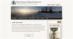 Desktop Screenshot of cedartreeinstitute.org