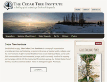 Tablet Screenshot of cedartreeinstitute.org